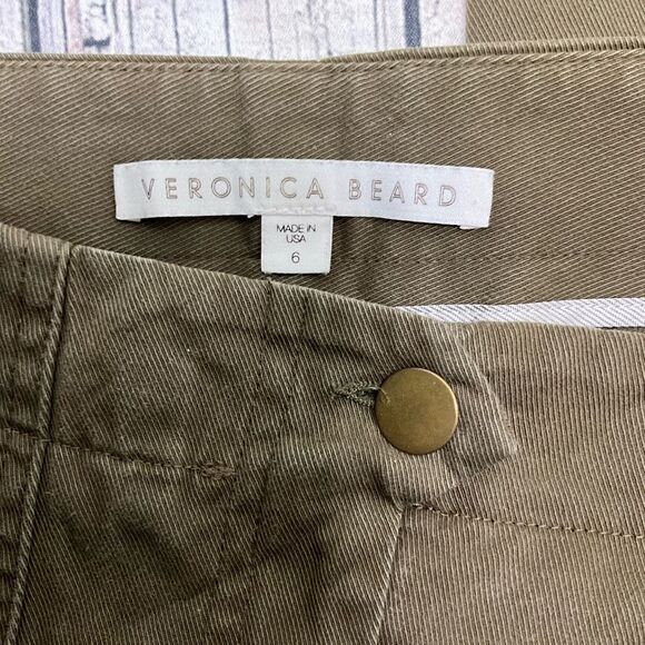 VERONICA BEARD Green Skinny Leg Pants - Picture 4 of 5